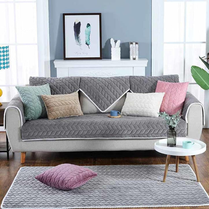 MTHGH sofabezug ecksofa I Form sofaschoner rutschfest Hund Katze sofaüberwurf Decke ecksofa wasserdi
