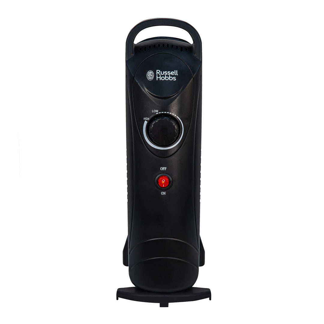 Russell Hobbs RHOFR3001, 650 W, ölgefüllte, tragbare Elektroheizung, 5 Lamellen, schwarz, einstellba