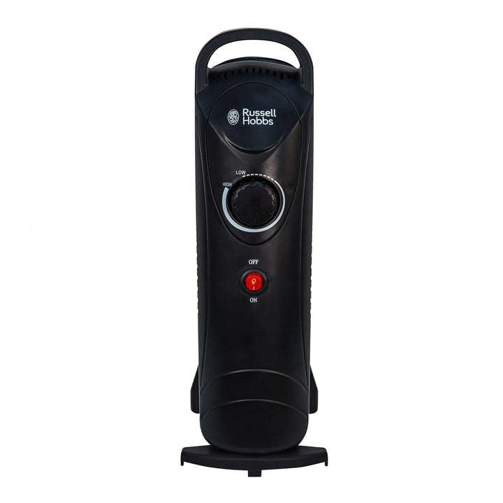 Russell Hobbs RHOFR3001, 650 W, ölgefüllte, tragbare Elektroheizung, 5 Lamellen, schwarz, einstellba