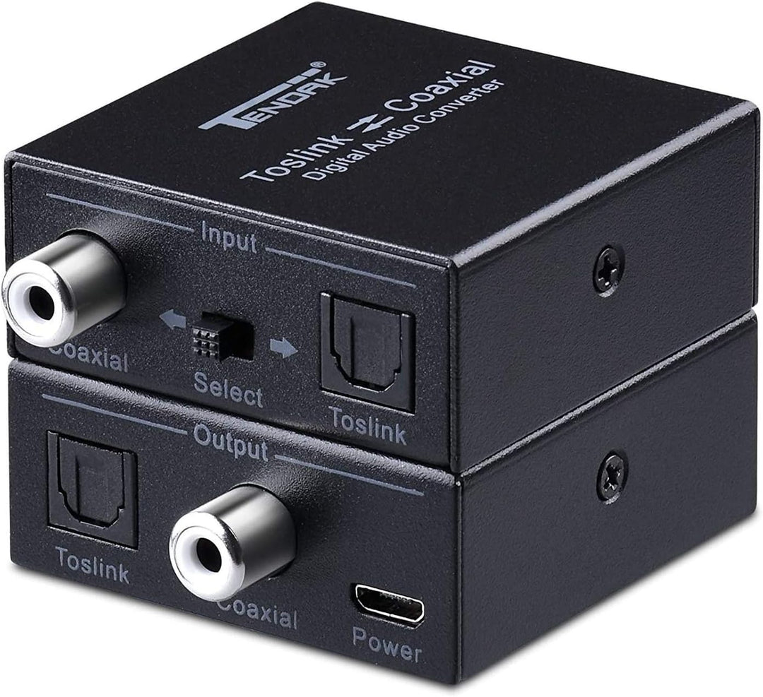 Tendak Bidirektionaler Optische SPDIF Toslink zu Koaxial Digital Audio Converter, Koaxial zu Optisch