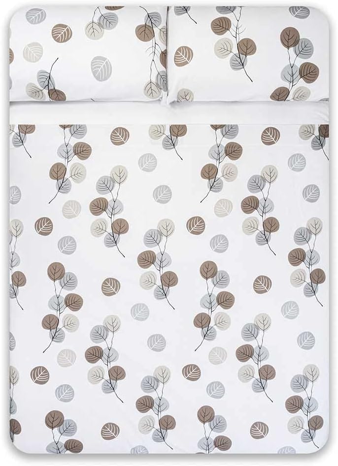 Bettwäsche-Set aus Organischer Baumwolle, für Betten von 200 x 190/200 cm, 100 % Baumwolle, Organic