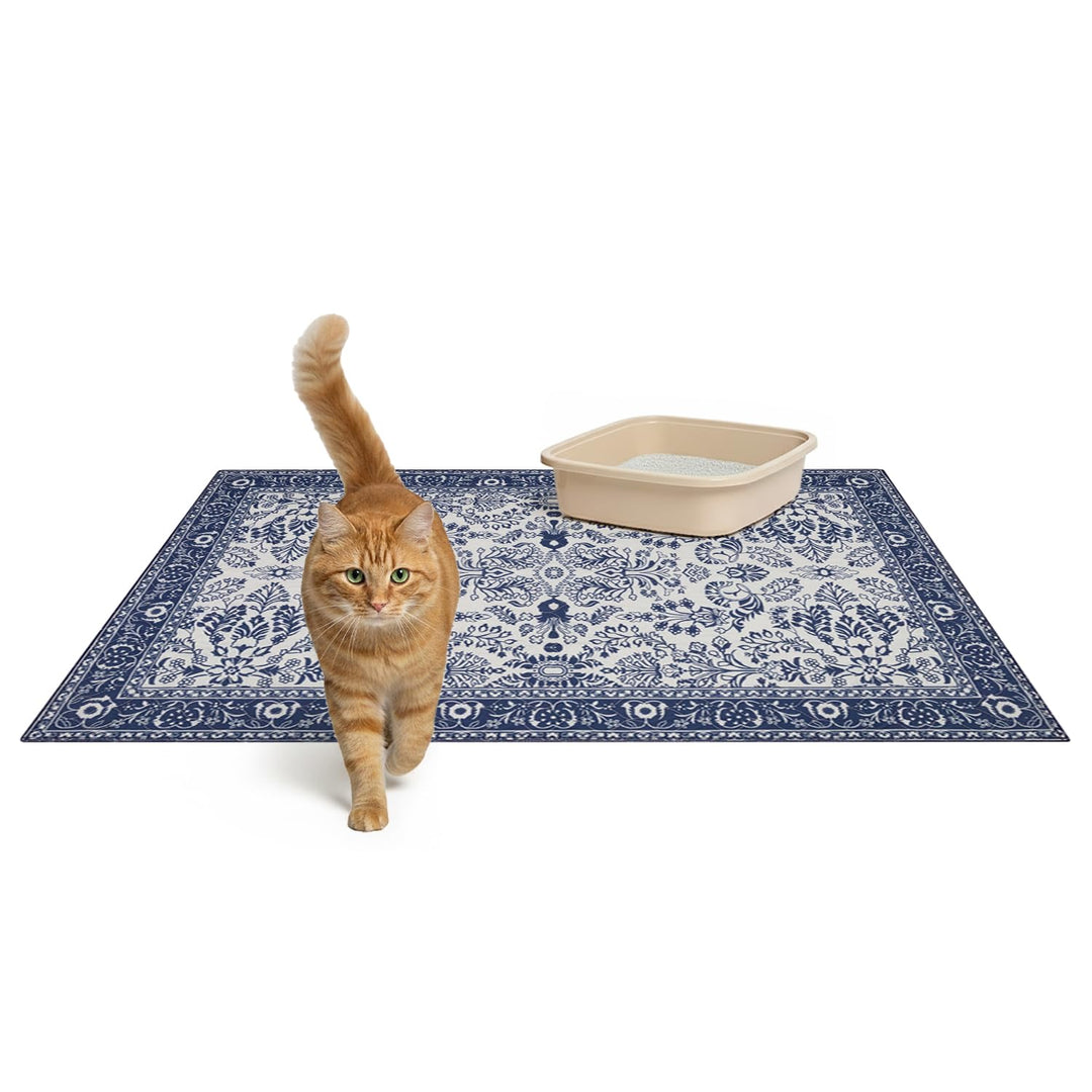 Lovewag Katzenstreumatte 2er-Pack – Extra gross 91,4 x 121,9 cm, maschinenwaschbar, leicht zu reinig