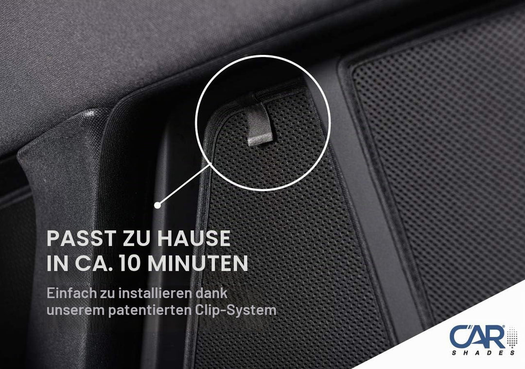Satz Car Shades (Hintertüren) kompatibel mit Volkswagen Polo 6R/6C 5 türer 2009-2017 (2-teilig) Jeu