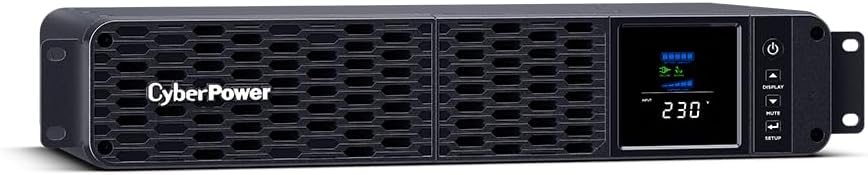 CyberPower CP1600EIPFCRM2U Line-Interactive USV 1600VA/1000W, 2HE Reine Sinuswelle, AVR, LCD, USB (H