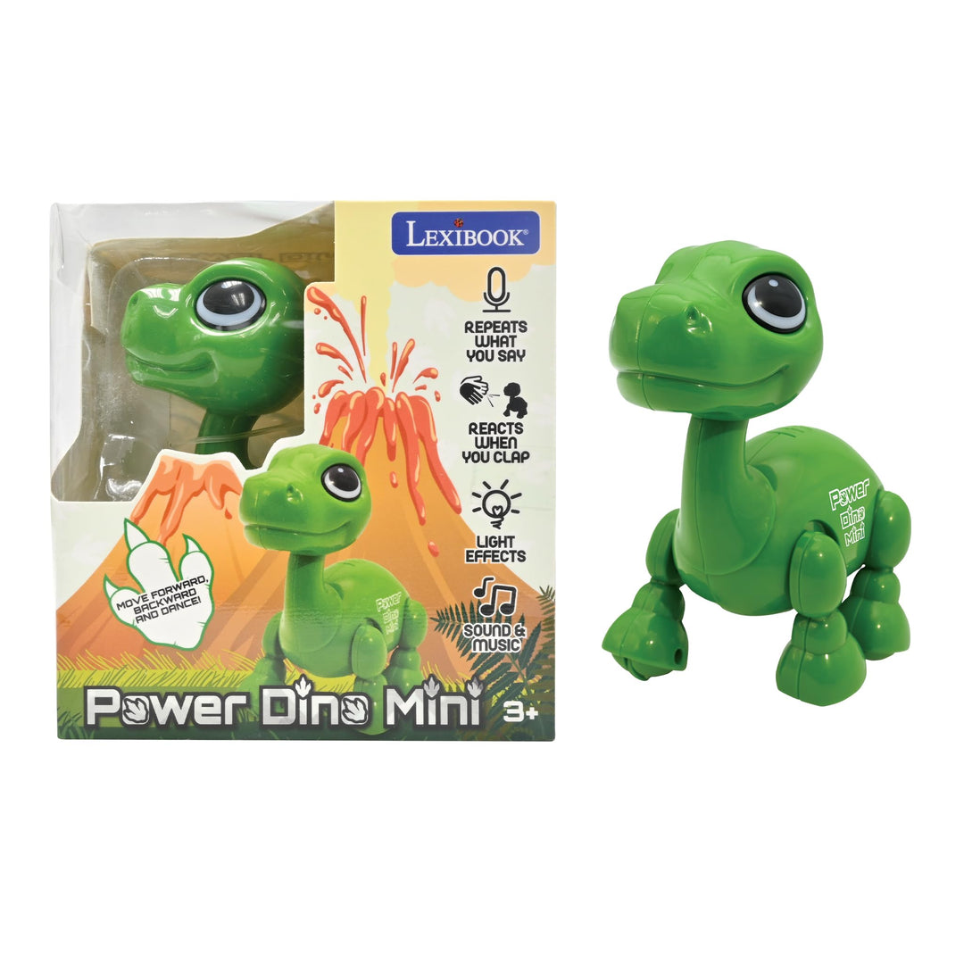 Lexibook Power Dino Mini - Mein kleiner Roboterdinosaurier - Roboterdinosaurier mit Geräuschen, Musi