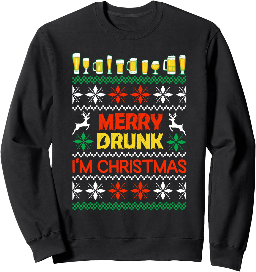 Merry Drunk I'm Christmas Sweatshirt