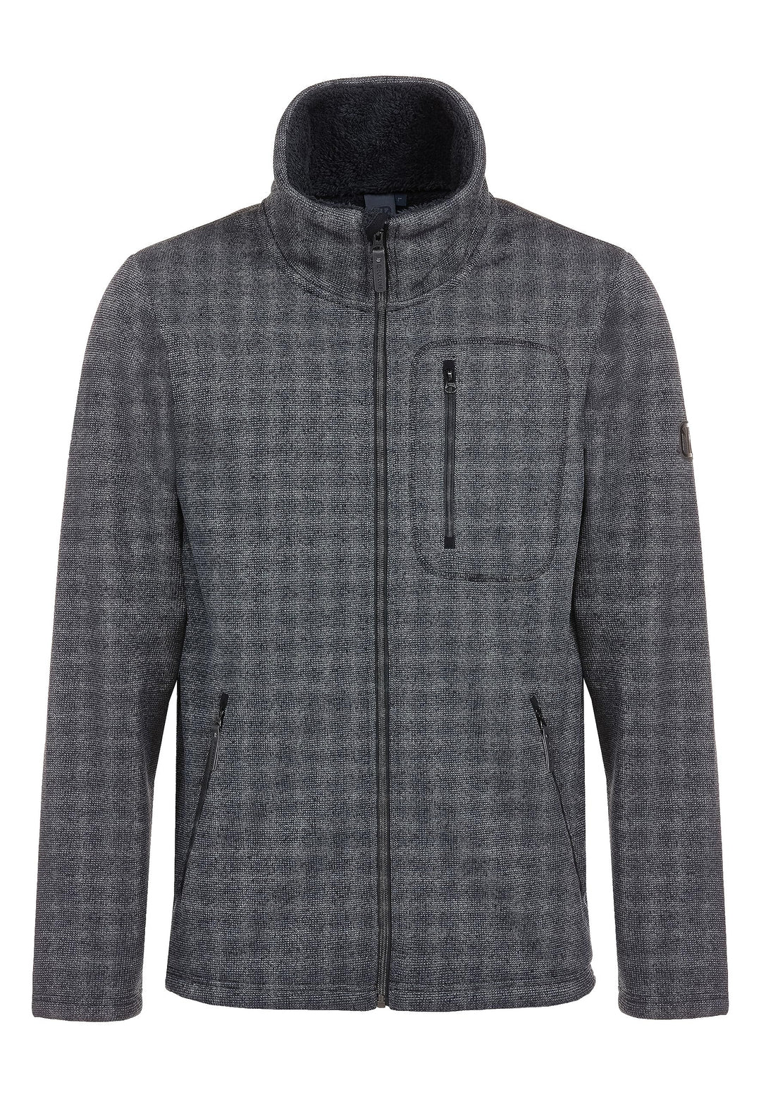 ELKLINE Herren Strickfleecejacke Fat Chance 1013043 XXL grey-black, XXL grey-black
