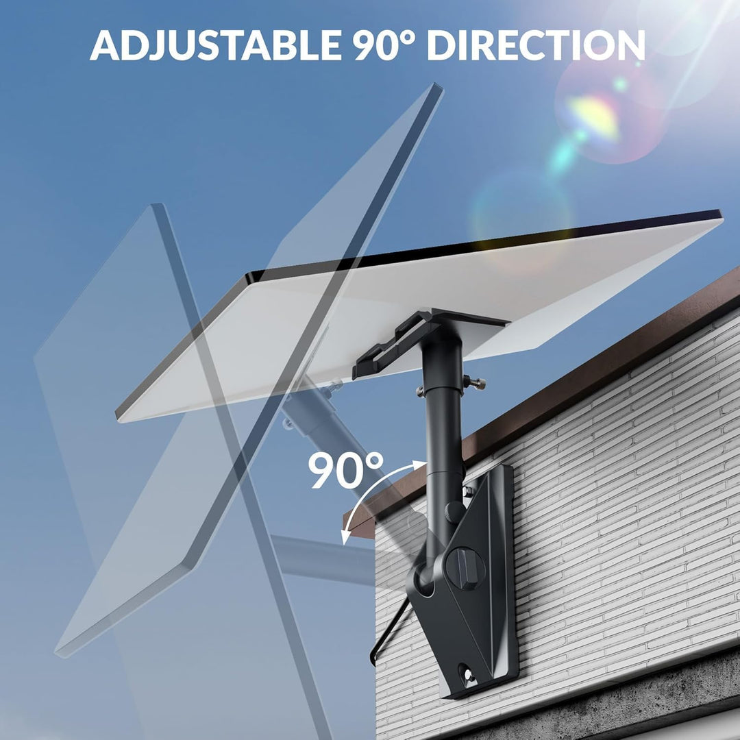 Starlink Gen 3 & Standard 4/4X Schwenkhalterung mit Rohradapter – Aluminium Dach- & Wandhalterung fü