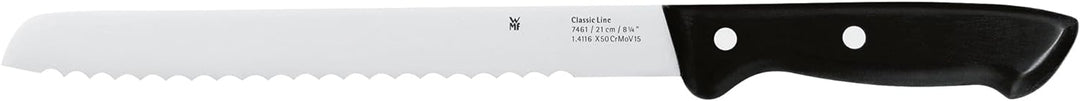 WMF Classic Line Brotmesser Wellenschliff 34 cm, Brötchenmesser, Spezialklingenstahl, Sägemesser, Me