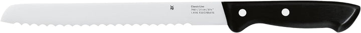 WMF Classic Line Brotmesser Wellenschliff 34 cm, Brötchenmesser, Spezialklingenstahl, Sägemesser, Me