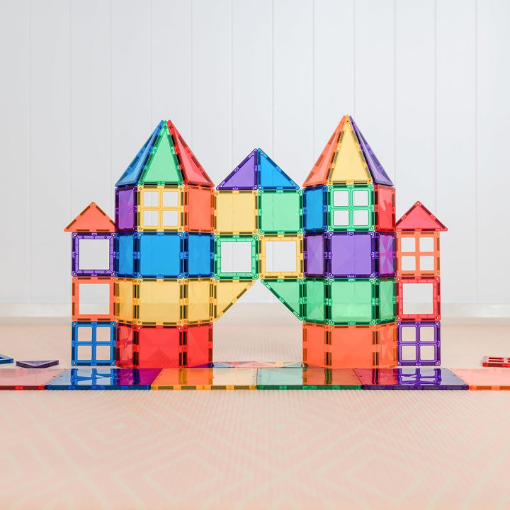 CONNETIX Magnetische Fliesen Regenbogen Starterpaket, 60 Stück
