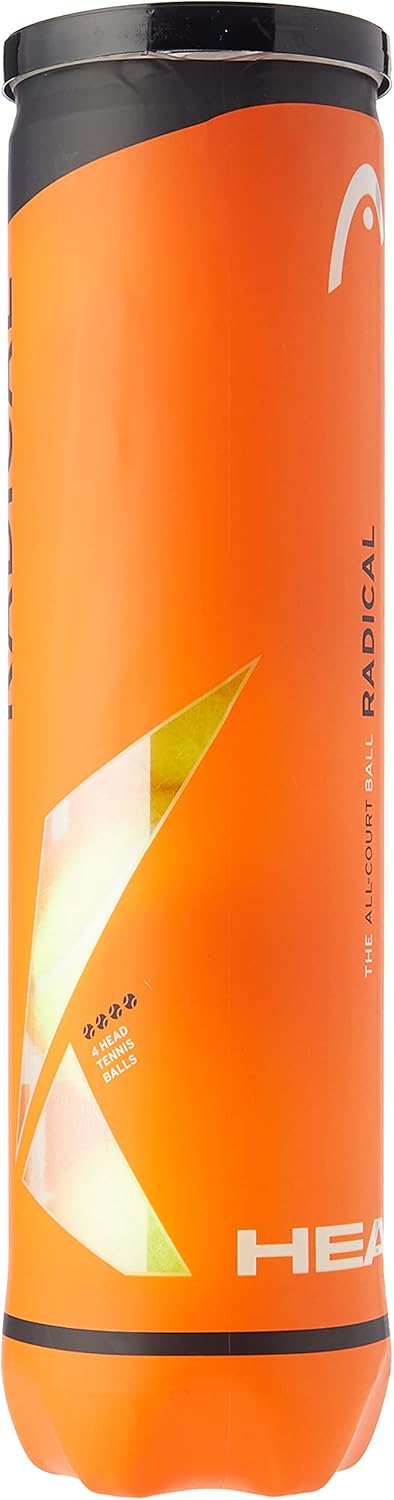 Head Radical Tennisball (3 x 4 Stück) Bundle mit Tennis Dämpfer, Bundle mit Tennis Dämpfer