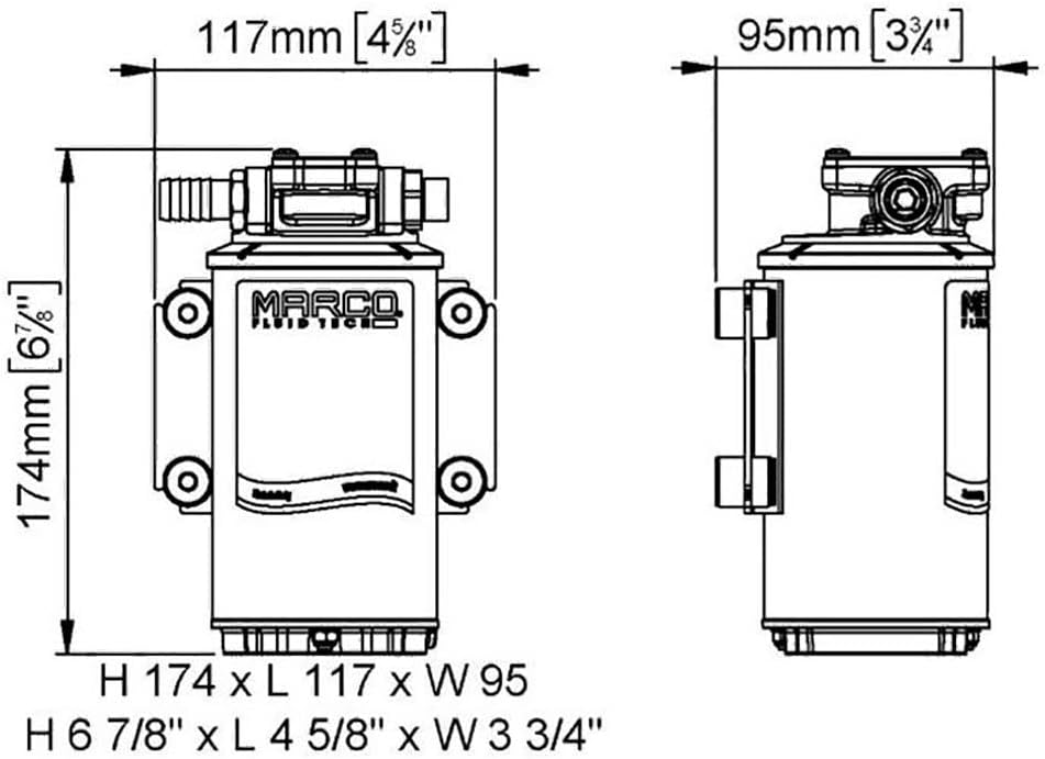 Marco Elektropumpe f. Ölmfüllen/-wechsel 12 V 10 A
