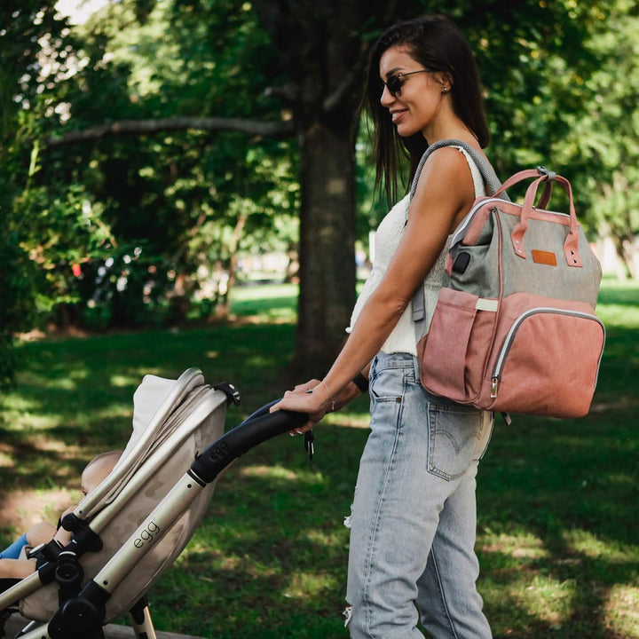 Baby Wickelrucksack, Babytasche für Reise, Wickeltasche Grosse Kapazität, Multifach Reise Rucksack W