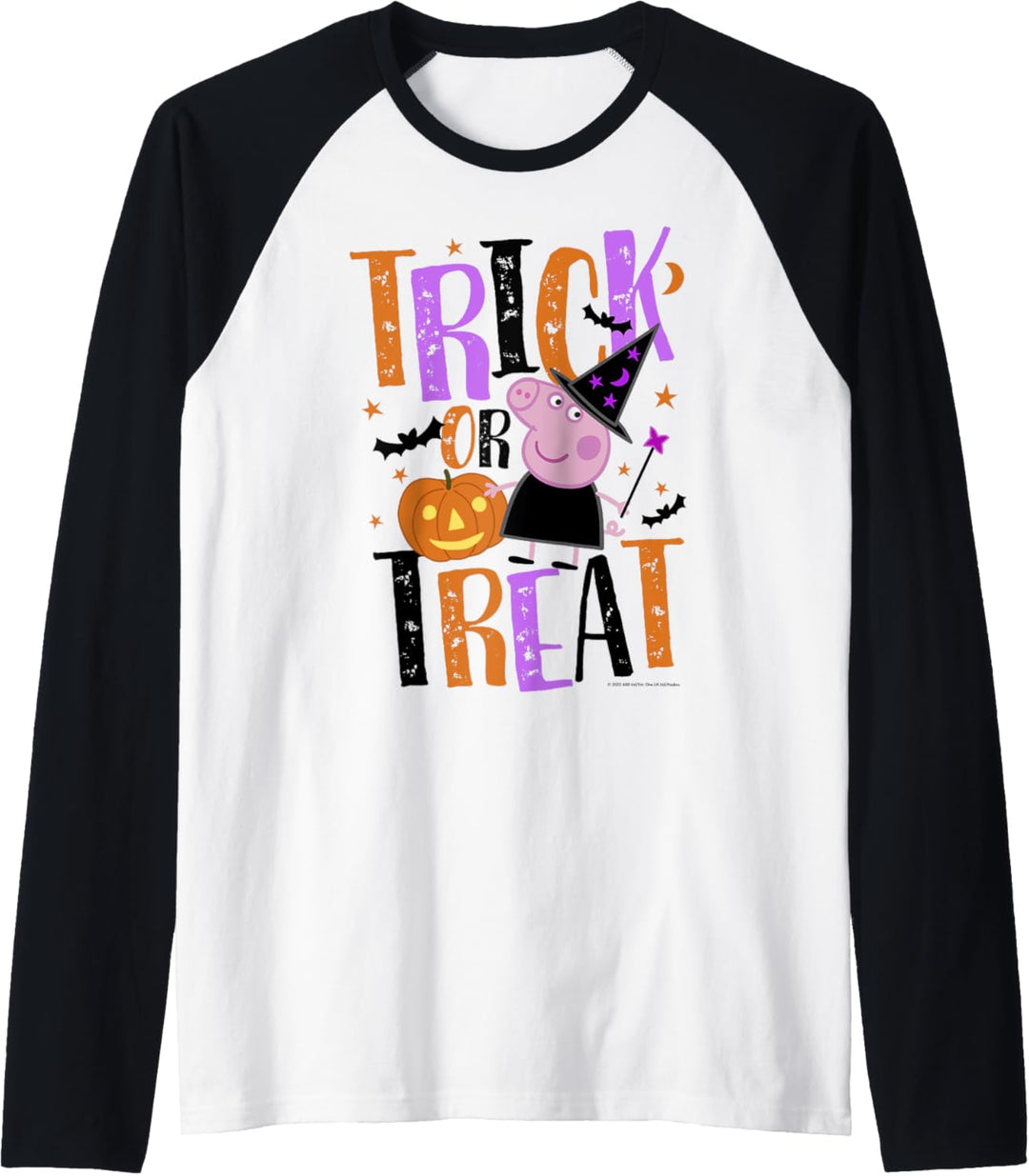 Peppa Pig Halloween Trick Or Treat Raglan