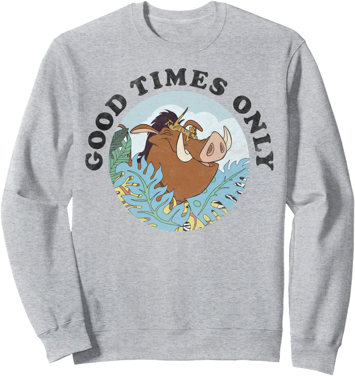 Disney Lion King Timon & Pumba Good Times Only Sweatshirt