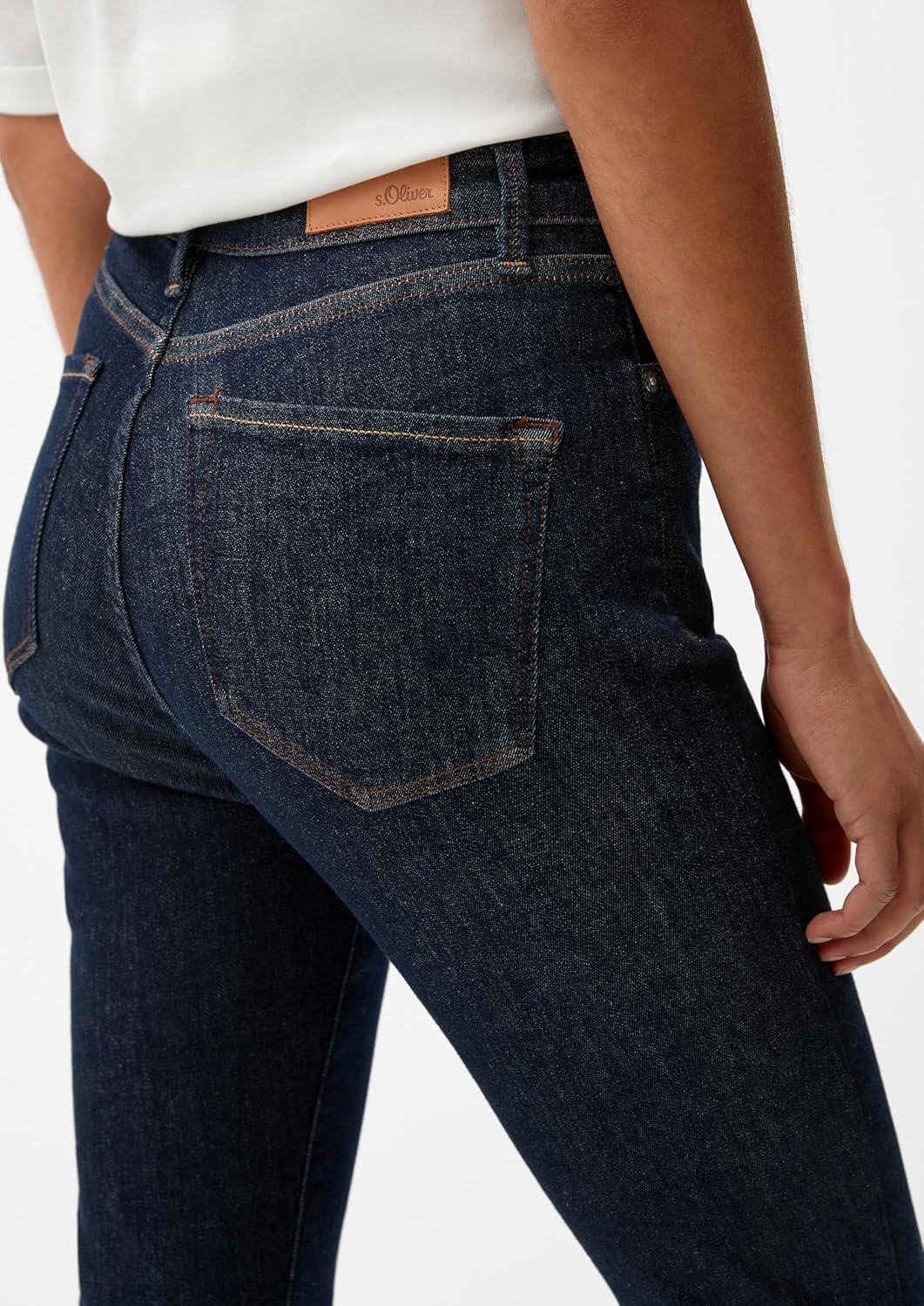 s.Oliver Damen Jeans, Anny Super Skinny, Dark Blue Denim