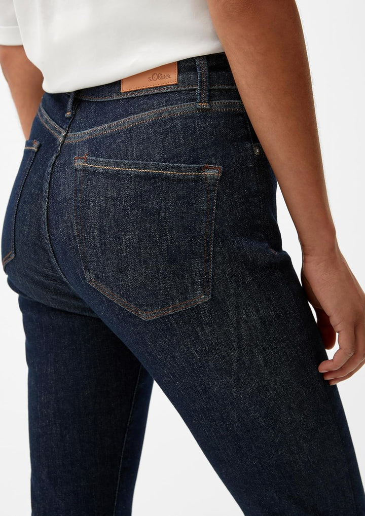 s.Oliver Damen Jeans, Anny Super Skinny, Dark Blue Denim