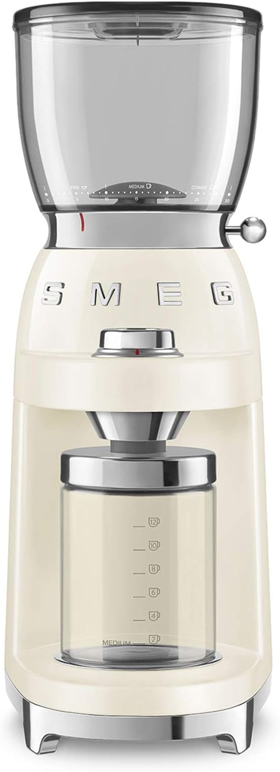 Smeg CGF01CREU Kaffeemühle Crème