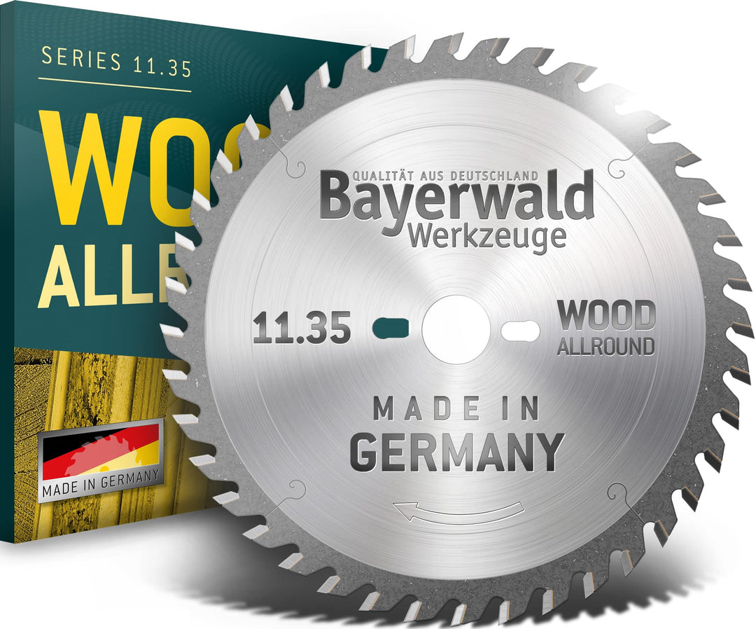 Bayerwald - HM Handkreissägeblatt für Holz - Ø 190 mm x 2,8 mm x 30 mm | Wechselzahn (48 Zähne/sehr