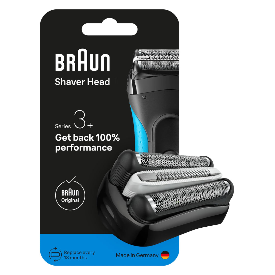 Braun Series 3+ Elektrorasierer Scherkopf 32B – ORIGINAL Ersatzscherteil & Rasierer Zubehör – Made i