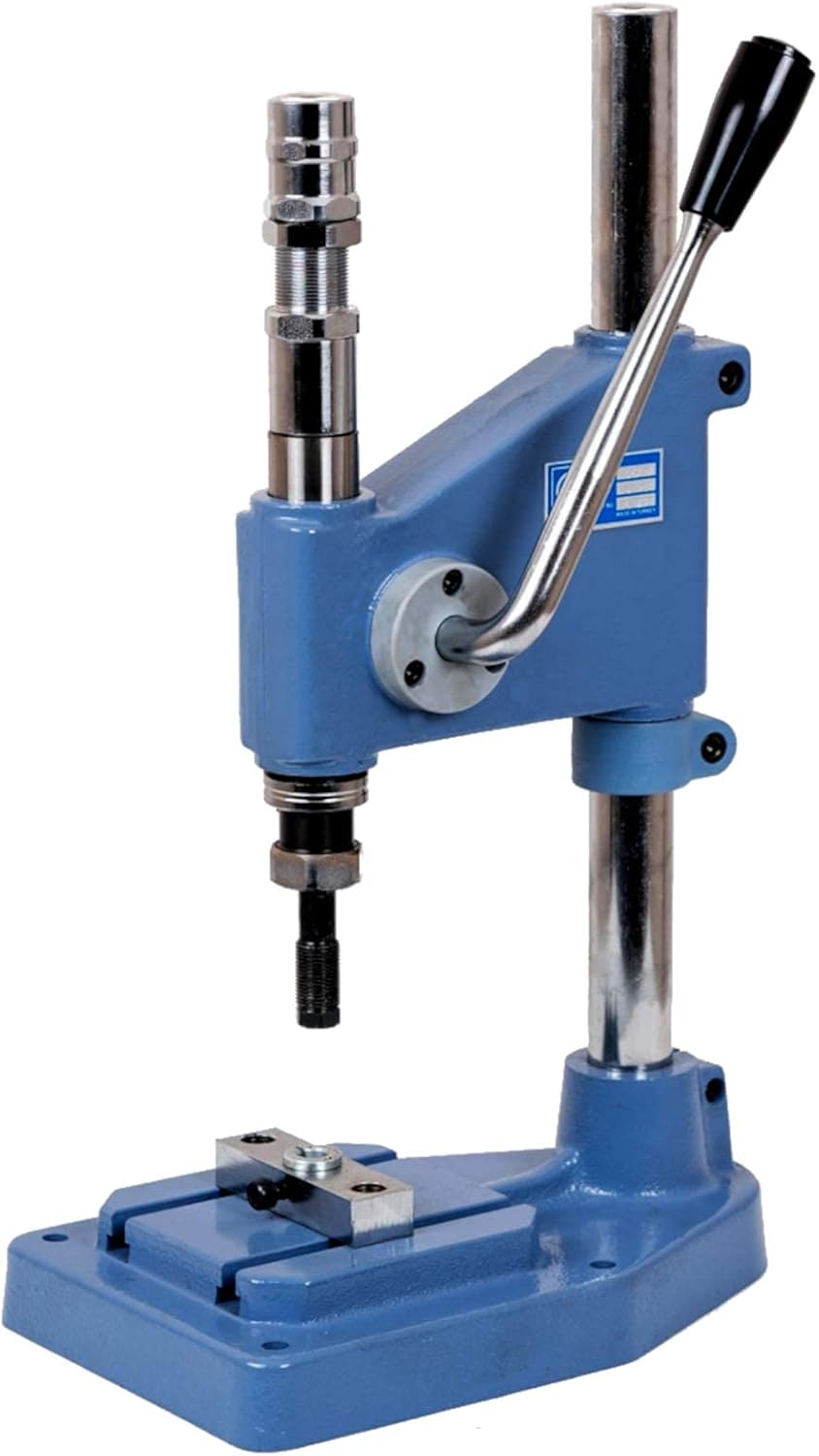 GETMORE Parts Ösenpressen-Set bestehend aus Federschlagpresse + Ösenwerkzeug + 500 Stück Ösen nach D