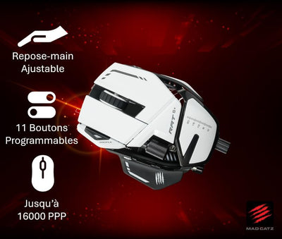 MadCatz R.A.T. 8+ Optical Gaming Mouse, White R.A.T. 8+ White