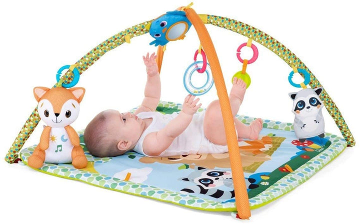 Chicco Waldzauber Baby Krabbeldecke mit Spielbogen, Multifunktionsspielbogen für Babys, 5 abnehmbare