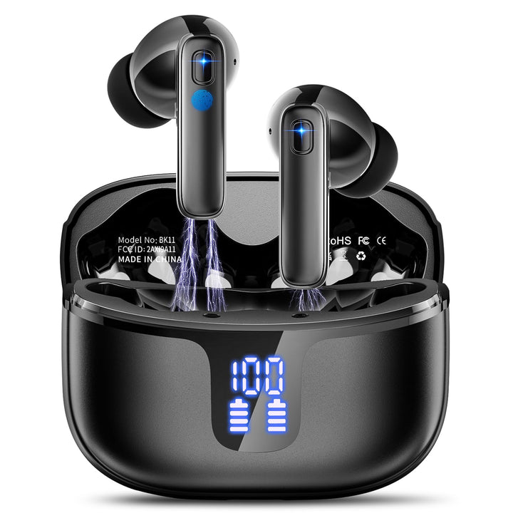 Bluetooth 5.3 Kopfhörer In Ear, Kabellose Bluetooth-Kopfhörer mit 4 ENC Mikrofonen, 40 Stunden Akkul