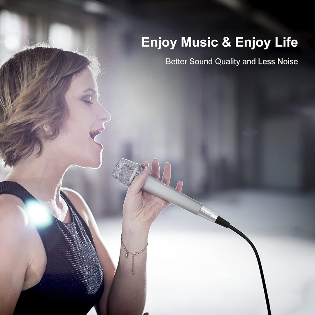 EBXYA XLR auf 6,35 mm Klinke Kabel 1m symmetrisch (3-Pin XLR zu 3-Pol TRS Stereo) für Mikrofon - 2er