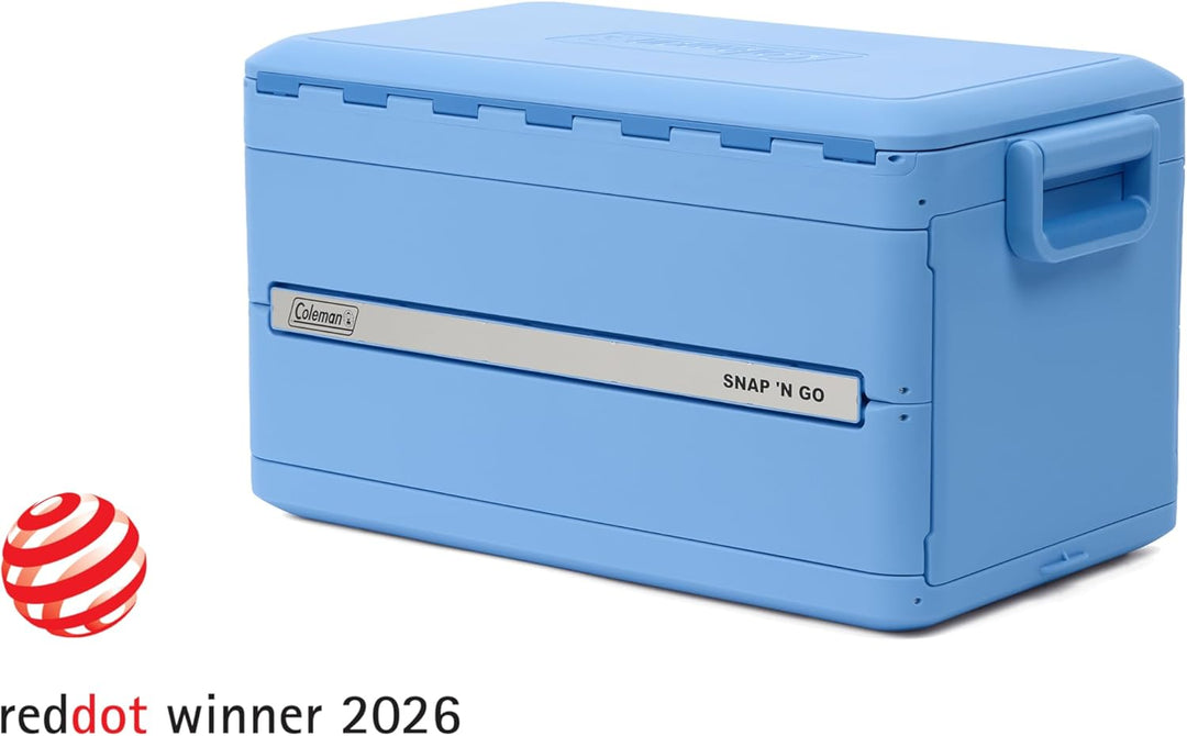 Coleman Snap 'N Go 55QT Faltbare Kühlbox | Isolierte Hartschalen-Eisbox | 52 Liter | Hält EIS bis zu
