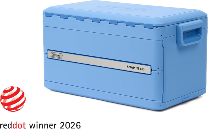 Coleman Snap 'N Go 55QT Faltbare Kühlbox | Isolierte Hartschalen-Eisbox | 52 Liter | Hält EIS bis zu