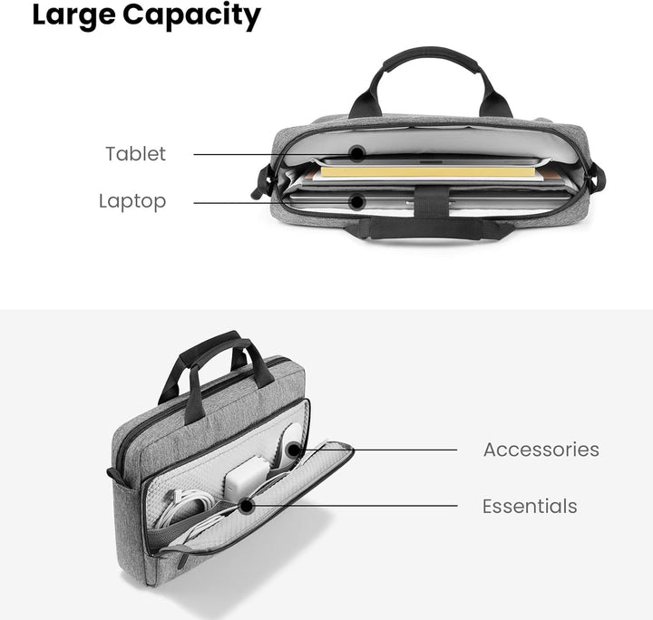 tomtoc 15,6 Zoll Laptop Tasche Schultertasche für 16" MacBook Pro, 15,6" Acer Aspire 5/Nitro 5, 15.6