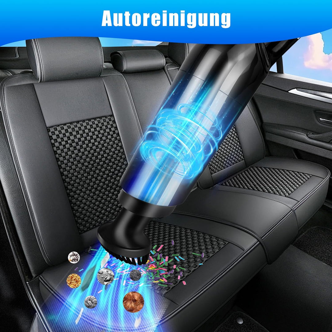 Akku Handstaubsauger, Auto Kabelloser Staubsauger, Multifunktionaler Handsauger mit Waschbar HEPA-Fi