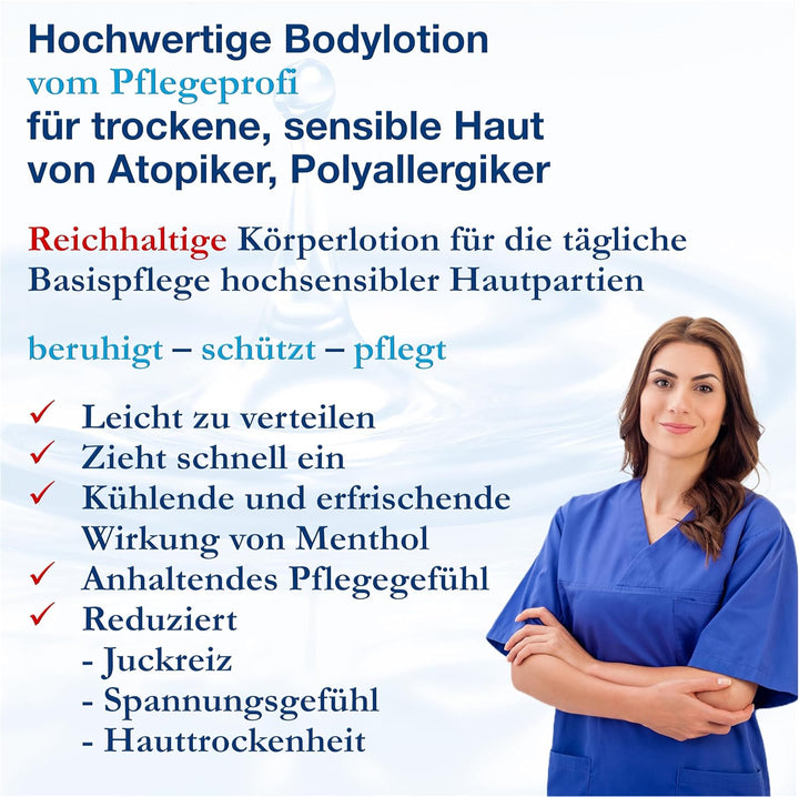 dline CC-CoolingCream | Vom Pflegeprofi für trockene, sensible Haut | 200ml Tube | Feuchtigkeitscrem