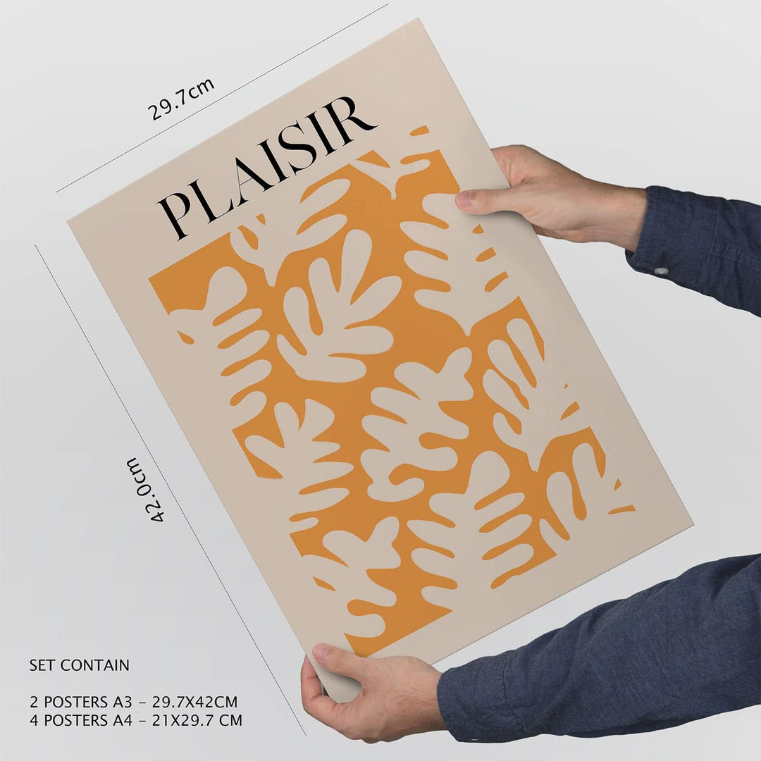 Nacnic Set von 6 Poster Vegetation. Sammlung von Platten mit ästhetischer Collage für Innendekoratio