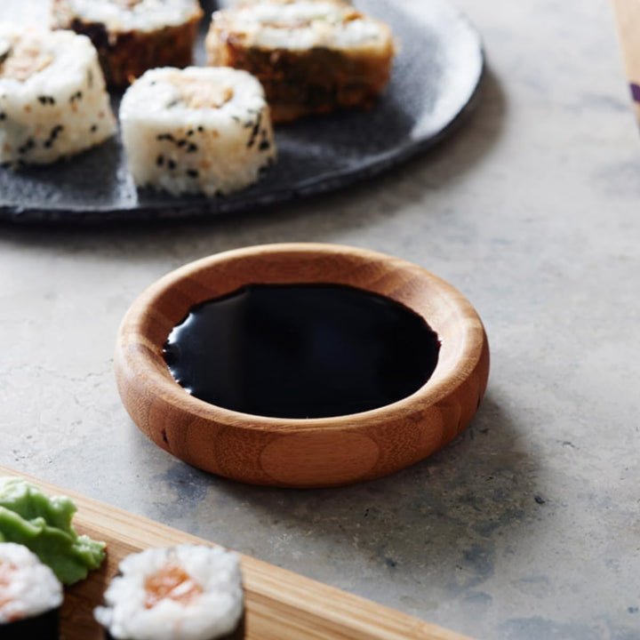 Reishunger Sushi Servier Set (4-teilig, für 4 Personen) aus Bambus – das perfekte Geschenk für Sushi