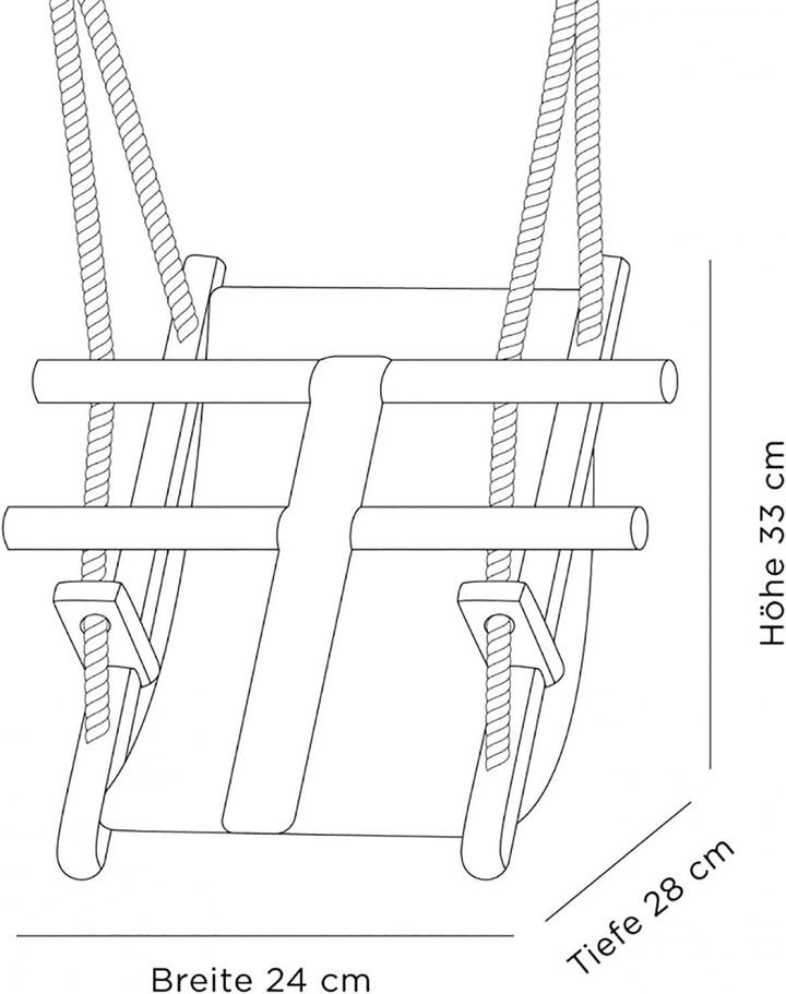 Götz 3402857 Puppenschaukel Engelchen – Zubehör für Babypuppen und Stehpuppen Aller Grössen von 27 b