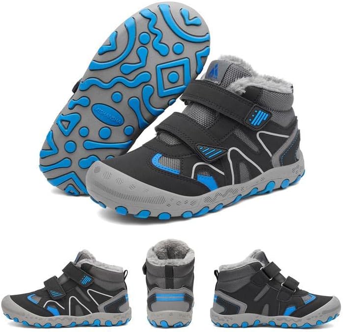 Mishansha Schneestiefel Kinder Winterschuhe Gefüttert Winterstiefel für Jungen Mädchen, Gr.24-38 EU