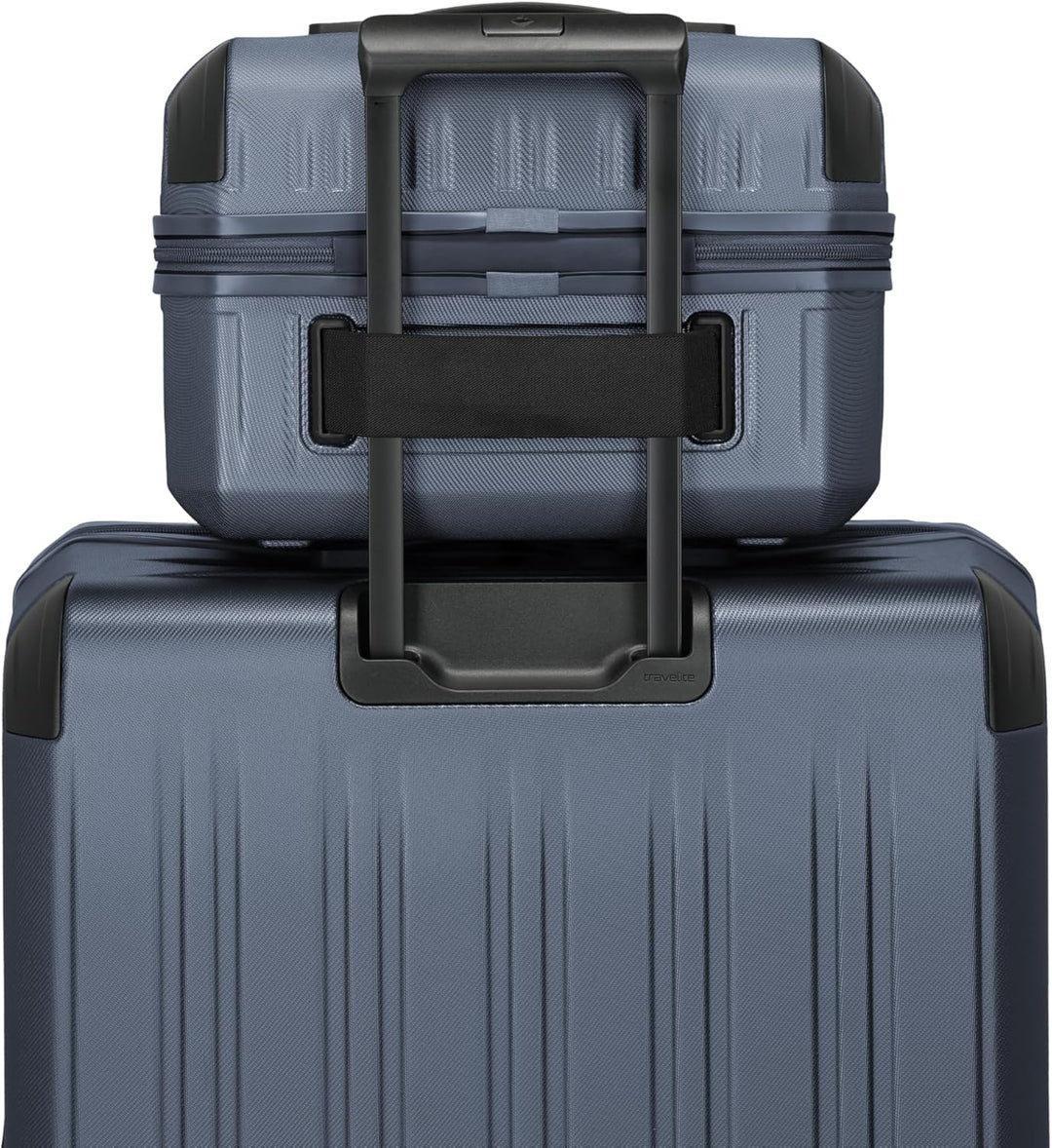 travelite DYNAMIIC Kosmetikkoffer, Beautycase 27x38x23 cm, ABS Hartschale, Koffer Aufsteckfunktion,