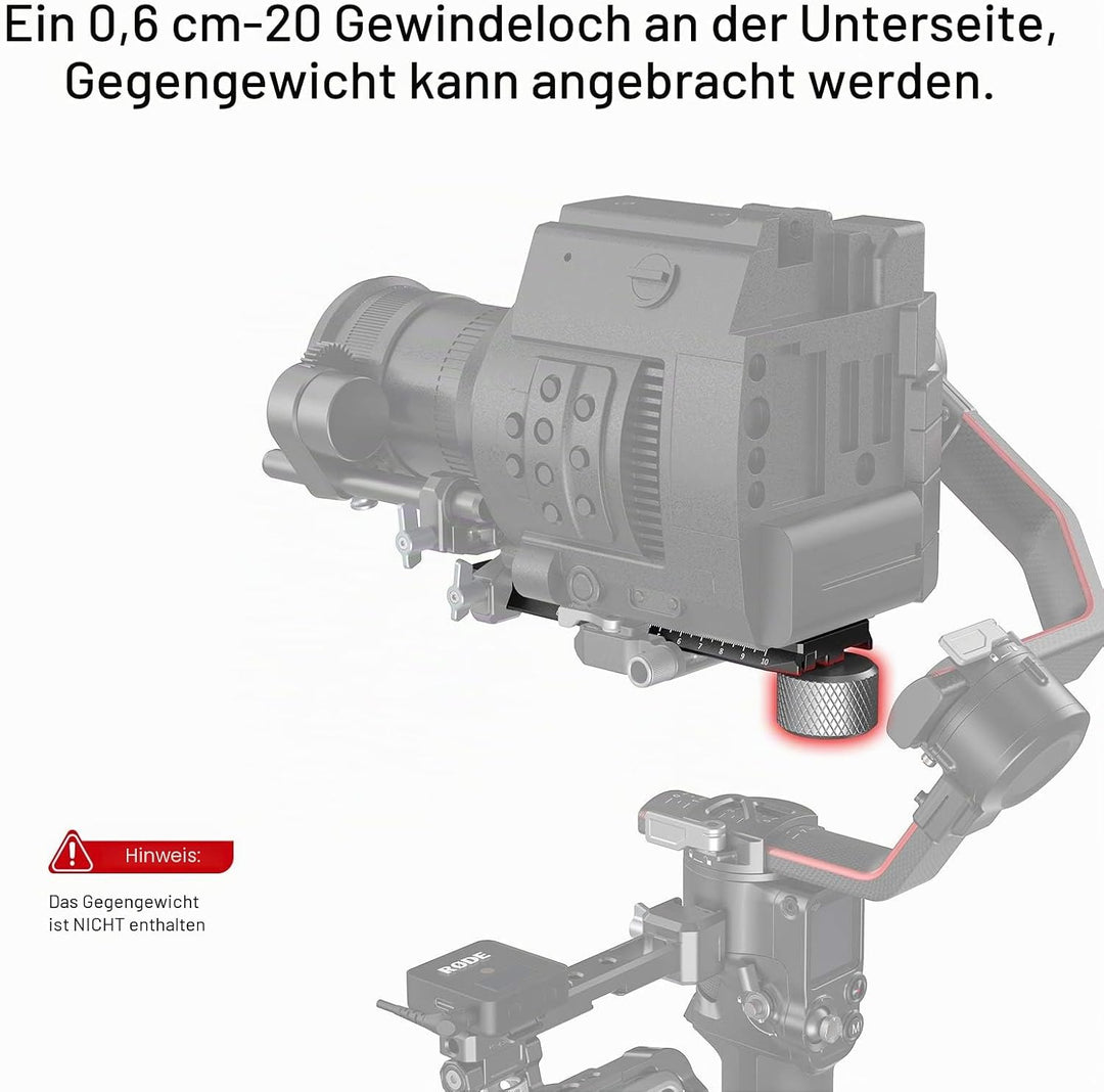 SMALLRIG RS2 RS3 RS3 Pro Extended Quick Release Plate erweiterte Schnellwechselplatte für DJI RS 2 /