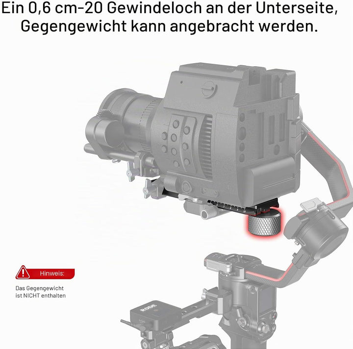 SMALLRIG RS2 RS3 RS3 Pro Extended Quick Release Plate erweiterte Schnellwechselplatte für DJI RS 2 /