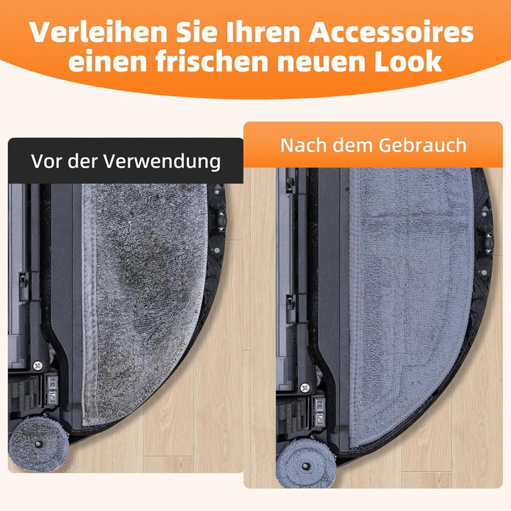 4 Stück Wasserfilter Wartungsbürste Reinigungsbürste und Mop Schrubber Zubehör Kompatibel mit Roboro