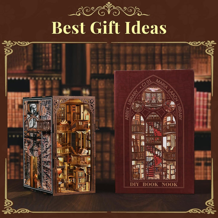 MiniCity Book Nook Kit, DIY Miniatur Puppenhaus Booknook Kit für Jugendliche und Erwachsene