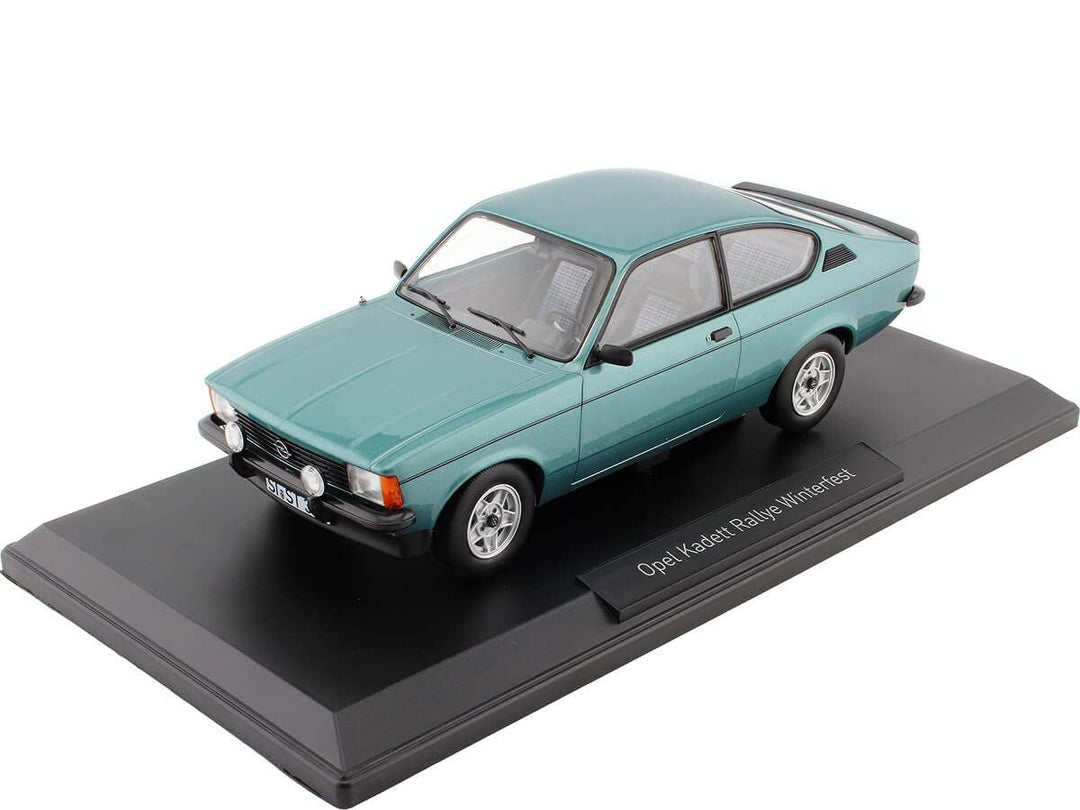 Norev kompatibel mit Opel Kadett C Rallye Winterfest 1978 türkis Modellauto 1:18