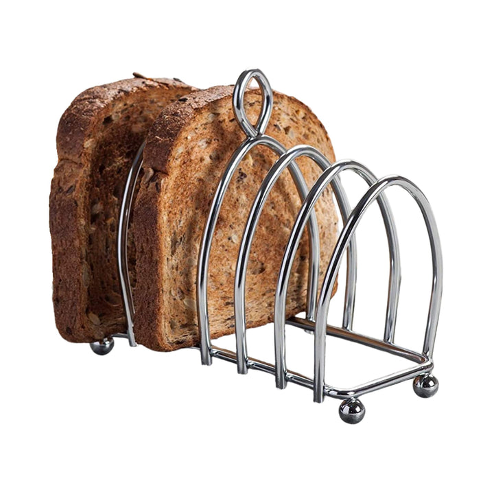 Kilo BA51 Toastständer mit Kugelfüssen und Tragegriff, viktorianisches Design, Chrom, für 6 Scheiben