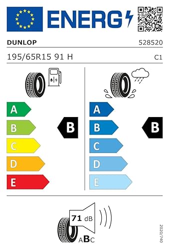 Sommerreifen DUNLOP 195/65 R15 91H SP Sport Blu Response 195/65R15 91H, 195/65R15 91H