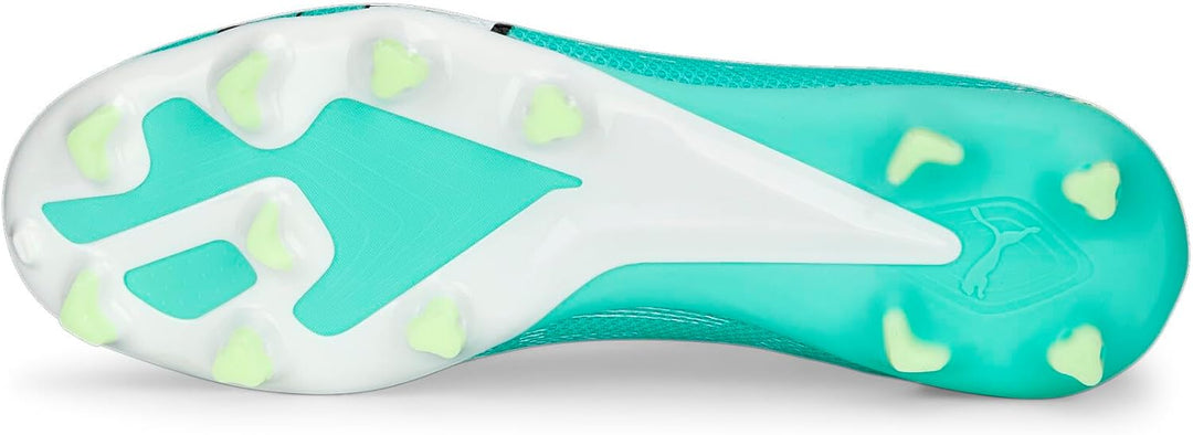 PUMA Herren Ultra Match+ Ll Fg/Ag Fussballschuh, 46.5 EU Electric Peppermint Puma Weiß Fast Gel