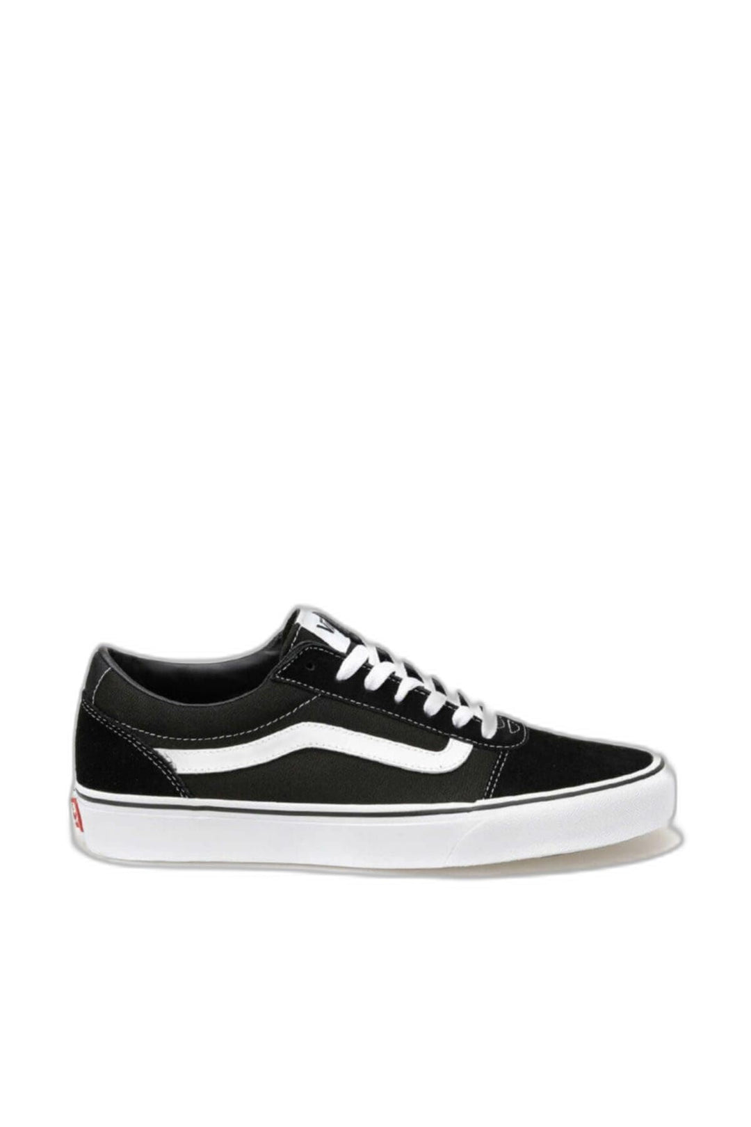 Vans Herren Ward Sneaker 38.5 EU Suede Canvas Black White, 38.5 EU Suede Canvas Black White