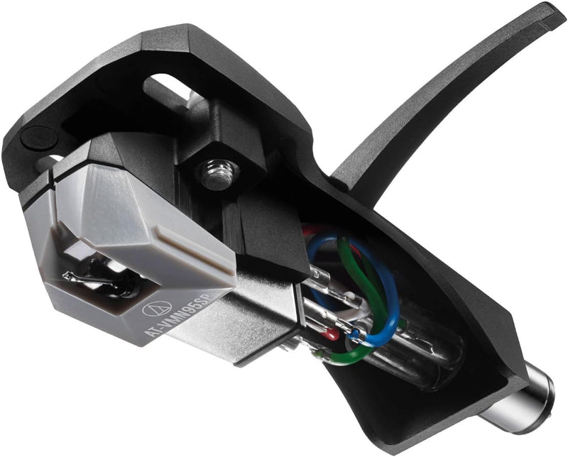 Audio Technica AT-VM95SP/H 78 U/min Headshell/Dual Moving Magnet Cartridate Combo Kit (schwarz/grau)